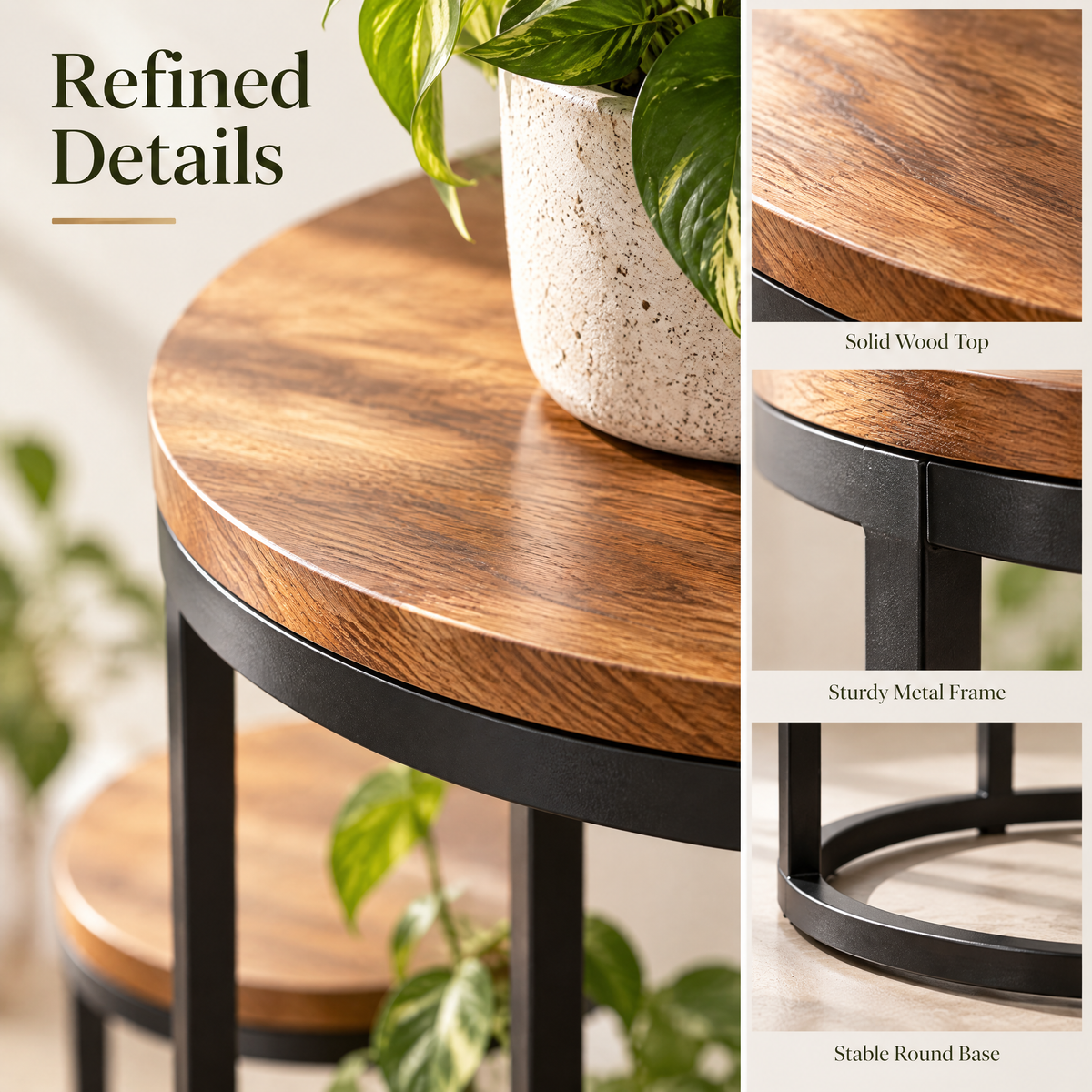 Belvioradsf™ Round Nesting Plant Stand Set — view 5