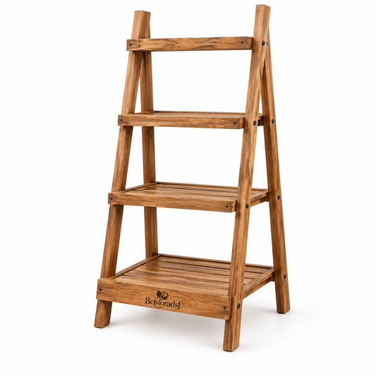 Belvioradsf™ Ladder Plant Shelf — view 2 (white background)