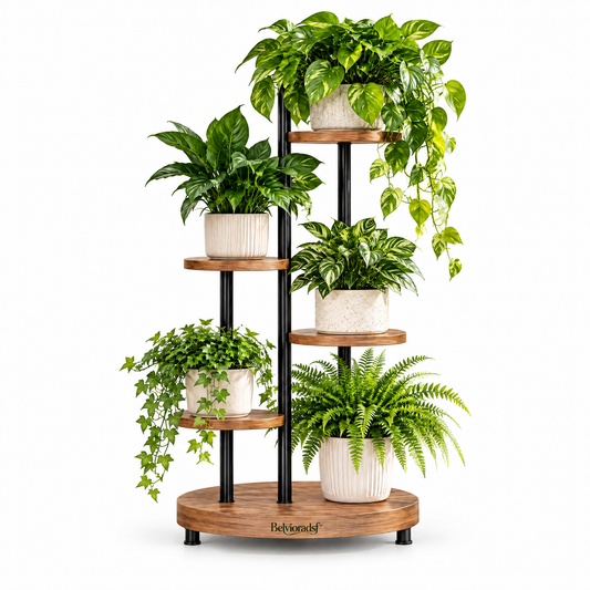 Belvioradsf™ Multi Pot Plant Organizer Stand — view 2 (white background)