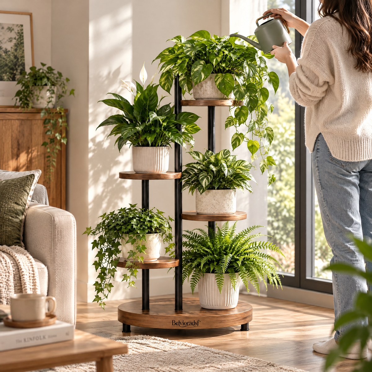 Belvioradsf™ Multi Pot Plant Organizer Stand — view 3