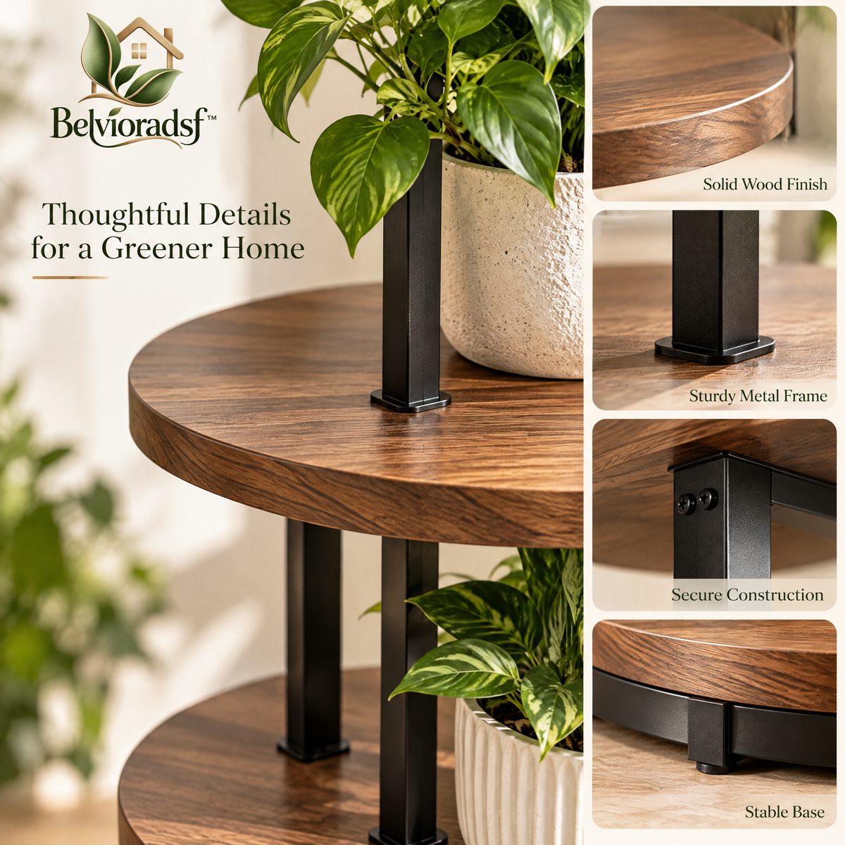 Belvioradsf™ Tiered Indoor Plant Stand — view 5