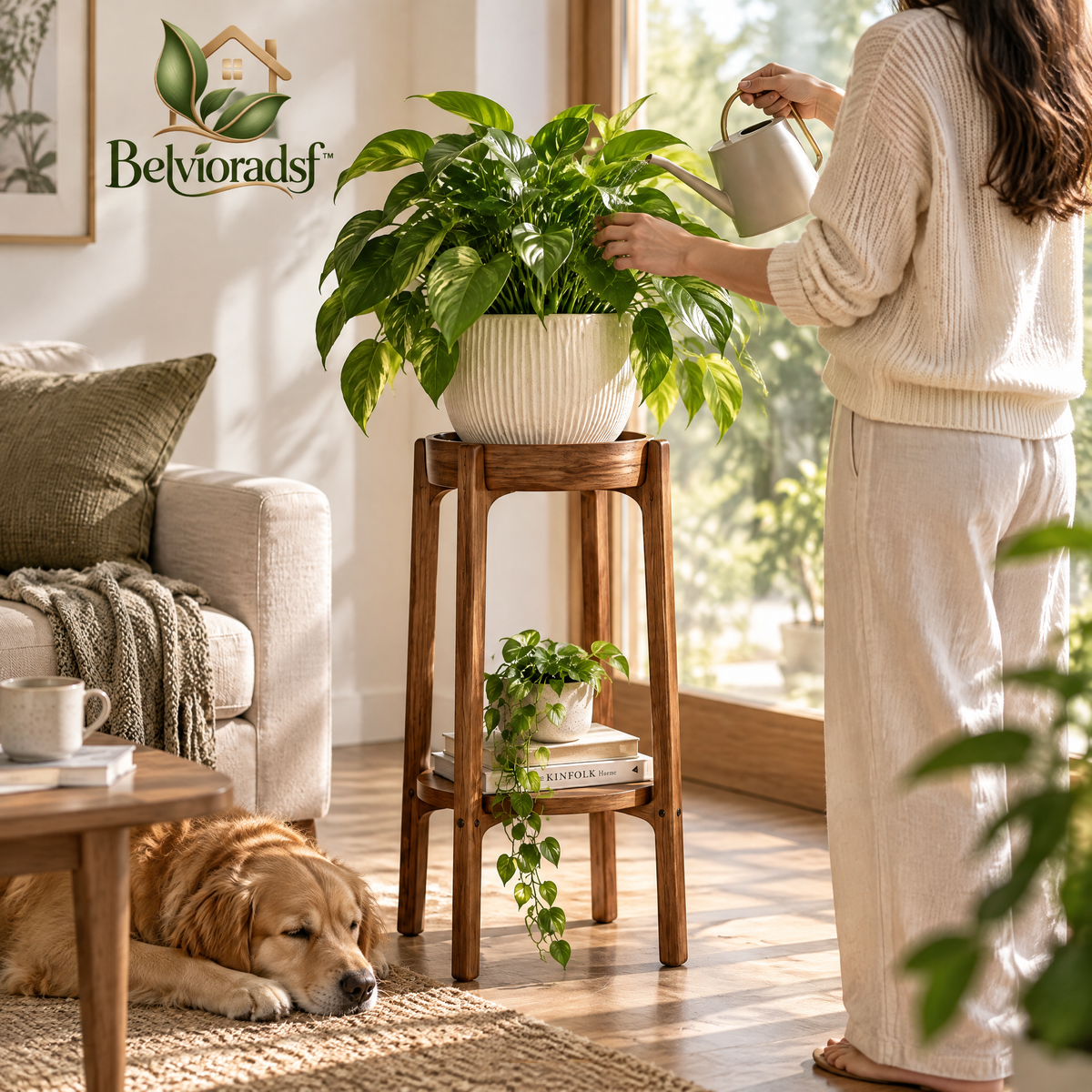 Belvioradsf™ Tall Pedestal Plant Stand — view 3