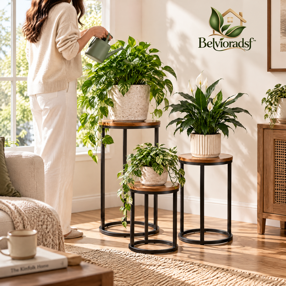 Belvioradsf™ Round Nesting Plant Stand Set — view 3