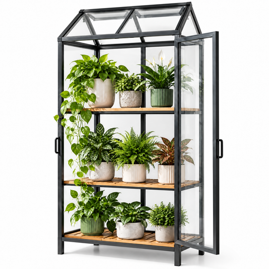Belvioradsf™ Indoor Greenhouse Plant Shelf — view 2 (white background)