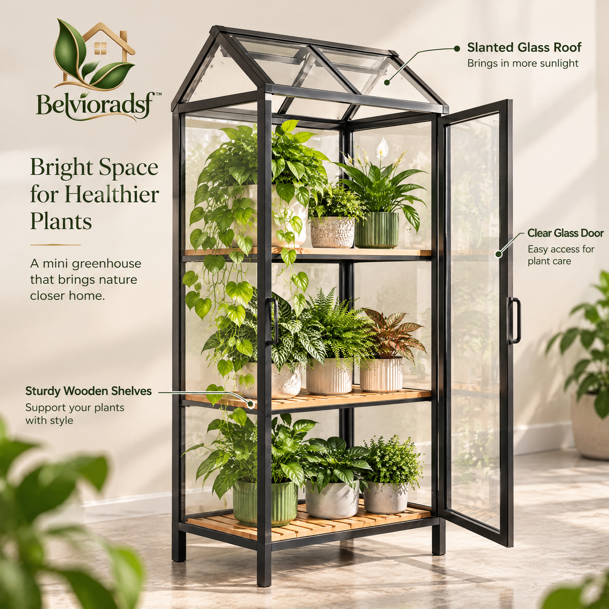 Belvioradsf™ Indoor Greenhouse Plant Shelf — view 4
