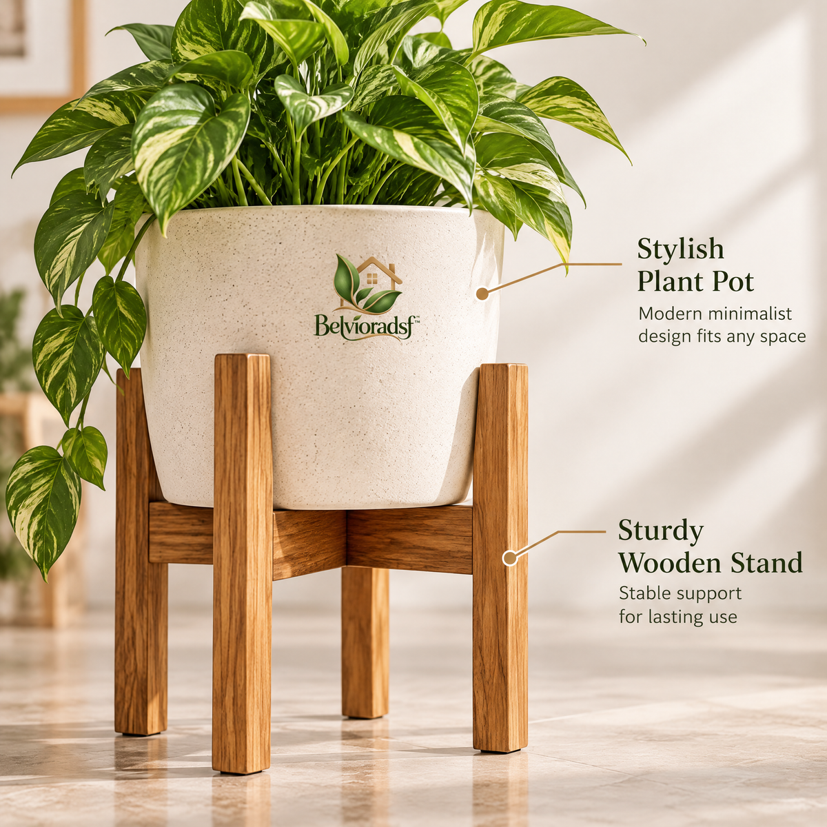 Belvioradsf™ Decorative Plant Pot Stand Set — view 4