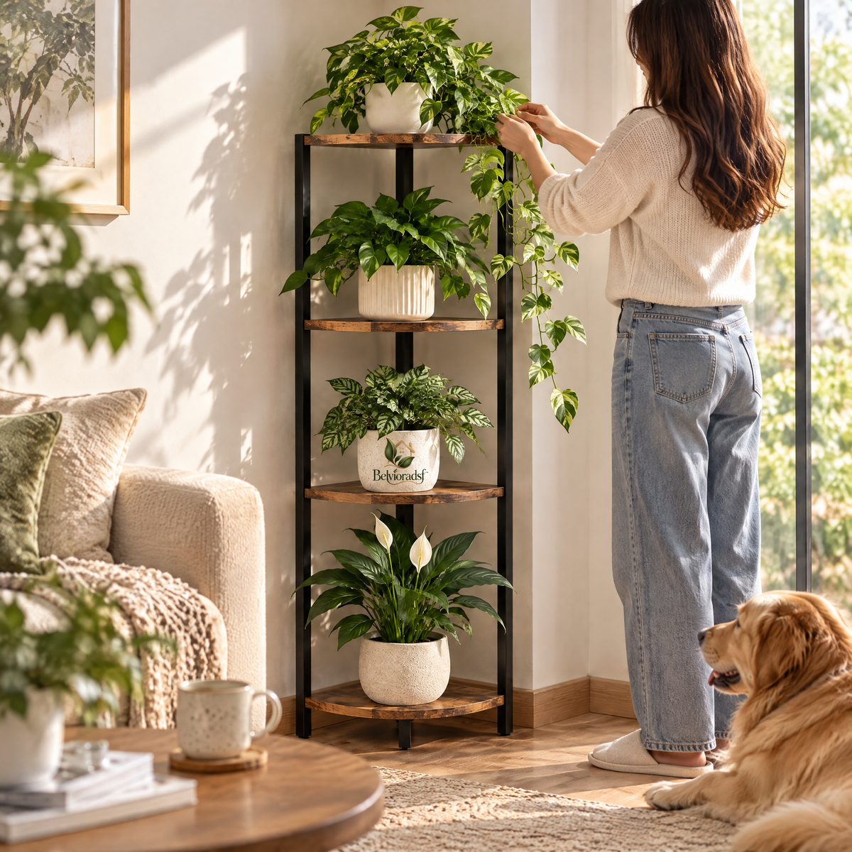Belvioradsf™ Corner Plant Stand Rack — view 3