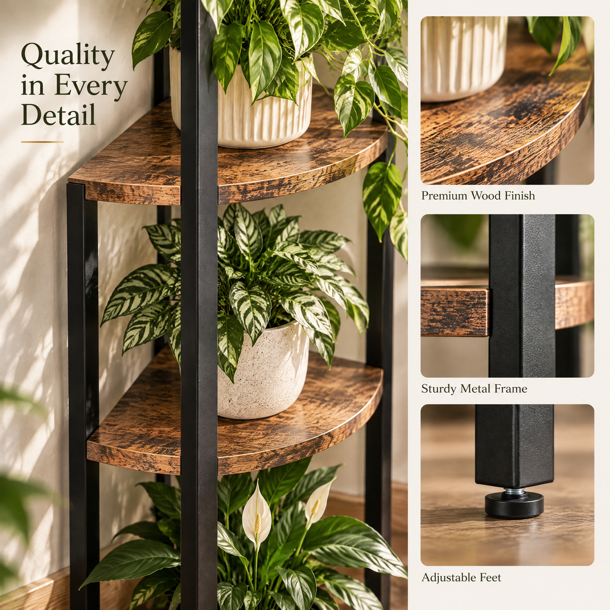 Belvioradsf™ Corner Plant Stand Rack — view 5