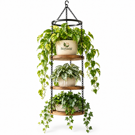 Belvioradsf™ Hanging Planter Rack — view 2 (white background)