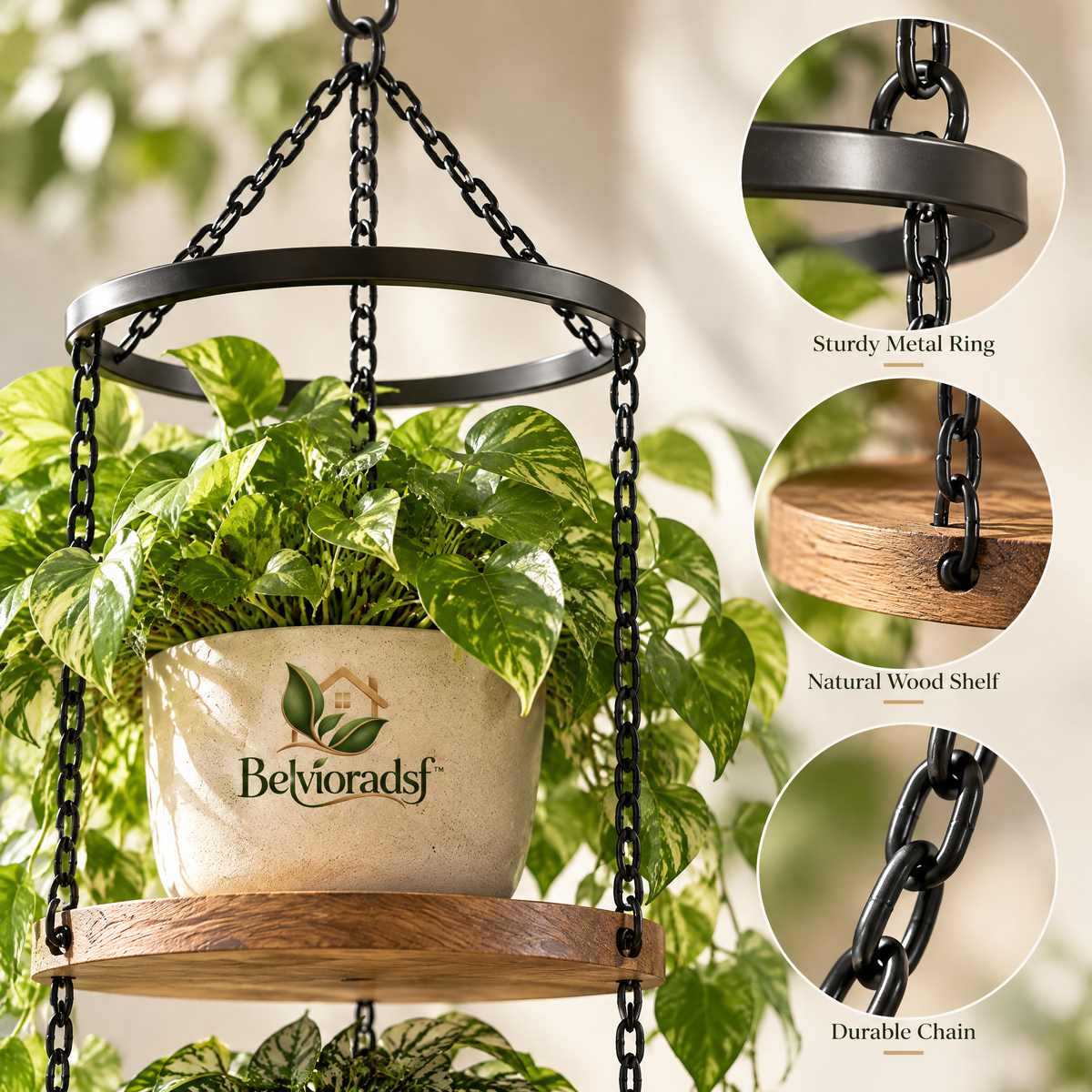 Belvioradsf™ Hanging Planter Rack — view 4