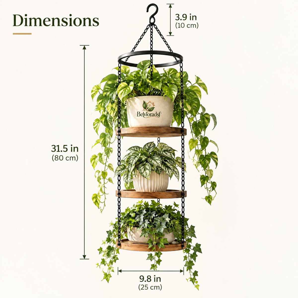 Belvioradsf™ Hanging Planter Rack — view 5