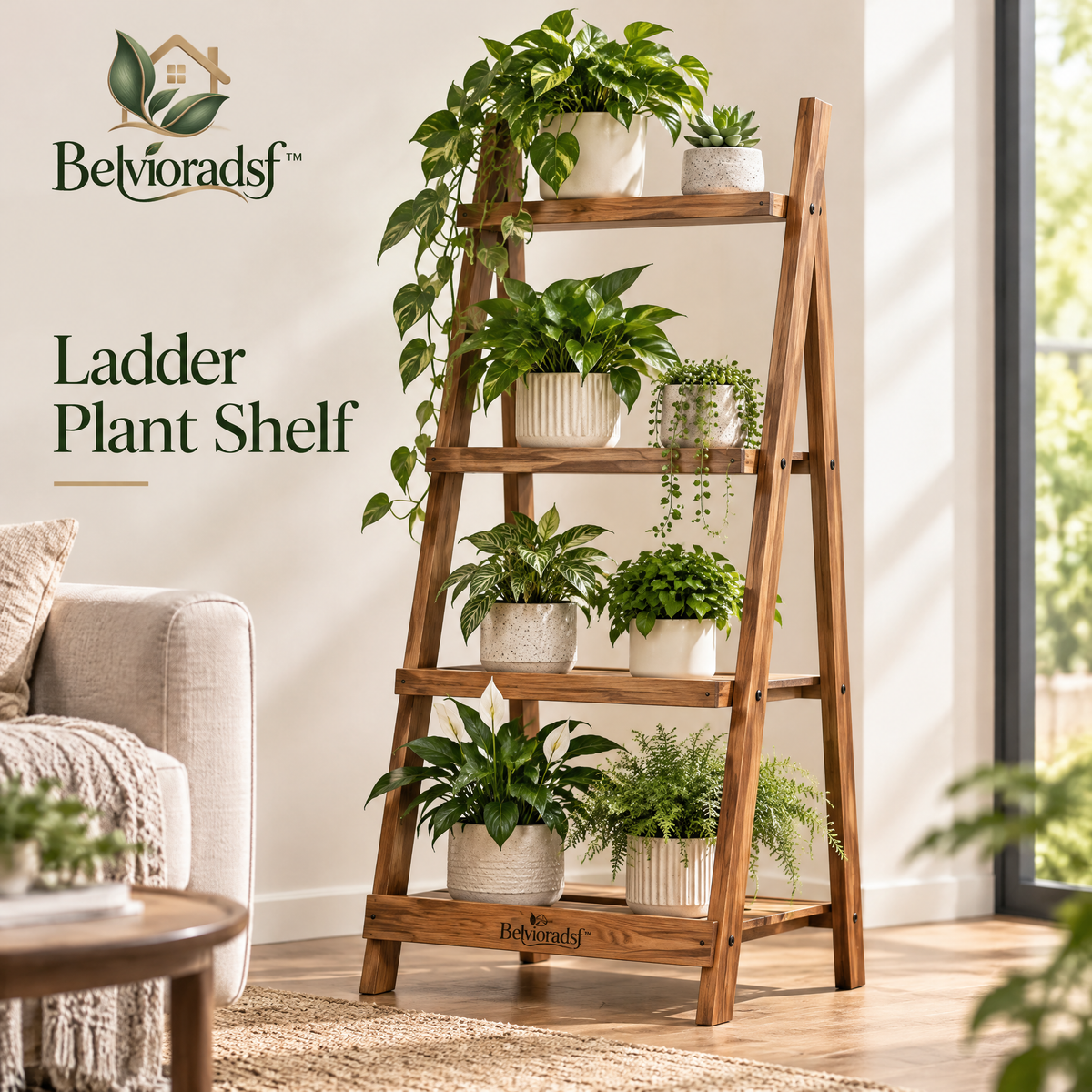Belvioradsf™ Ladder Plant Shelf — view 1