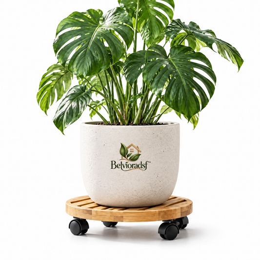 Belvioradsf™ Rolling Plant Stand Cart — view 2 (white background)